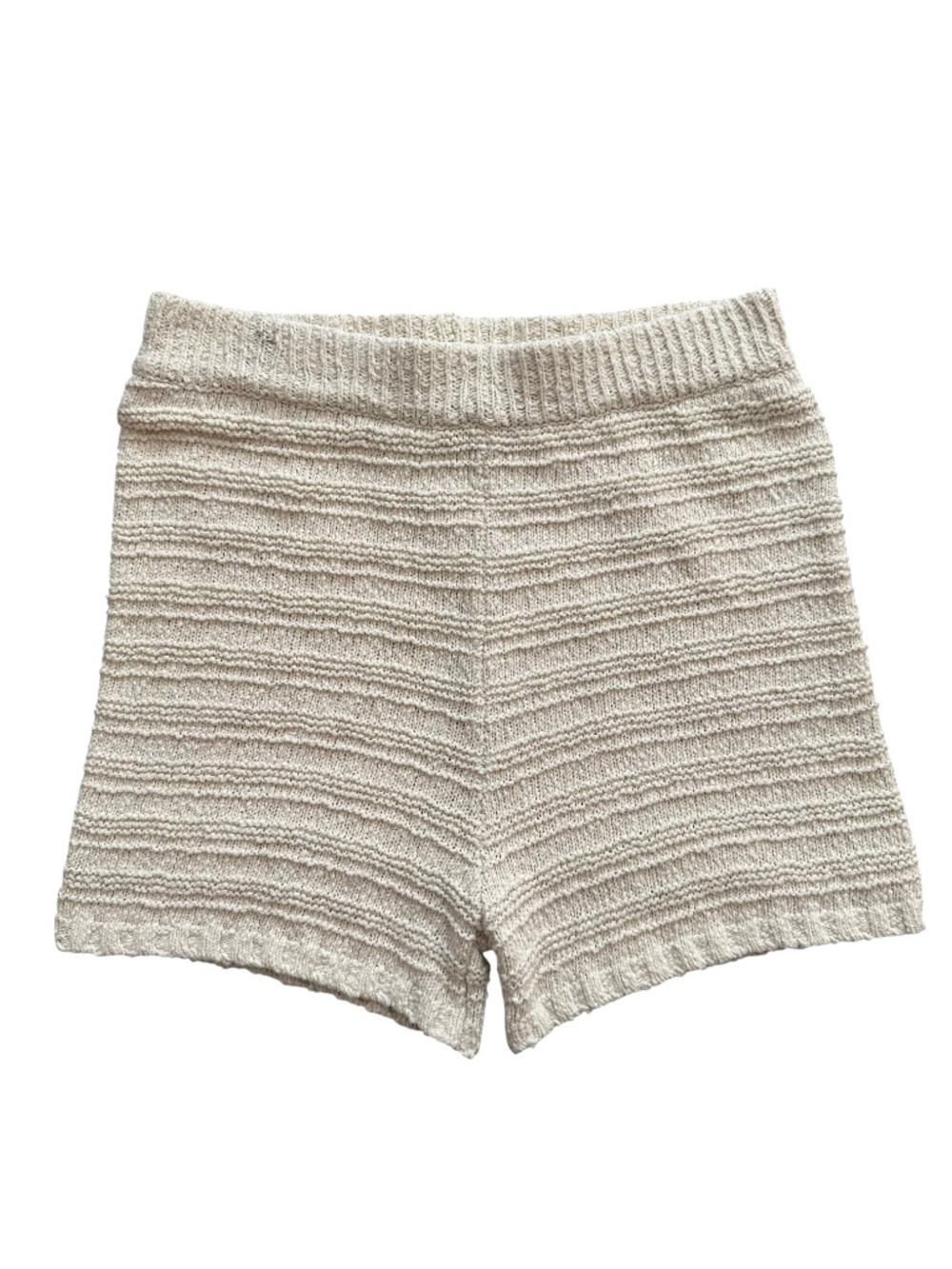 Free People Beach Carter Sweater Knit Shorts Textured Women's Size M Coquette